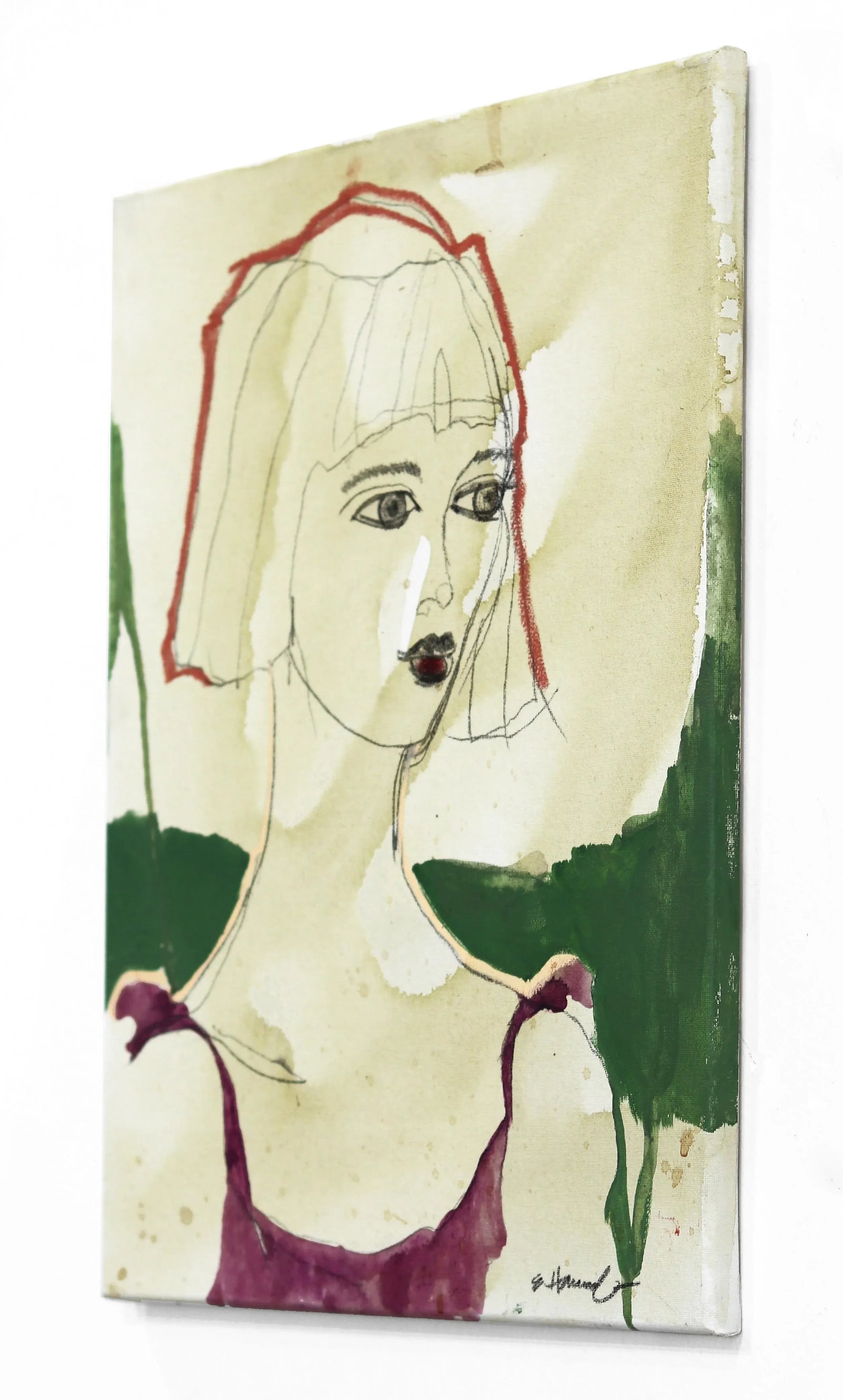 Petra - Abstract Expressionism Figurative Portrait Painting Original Artwork by Erin Hammond - 6