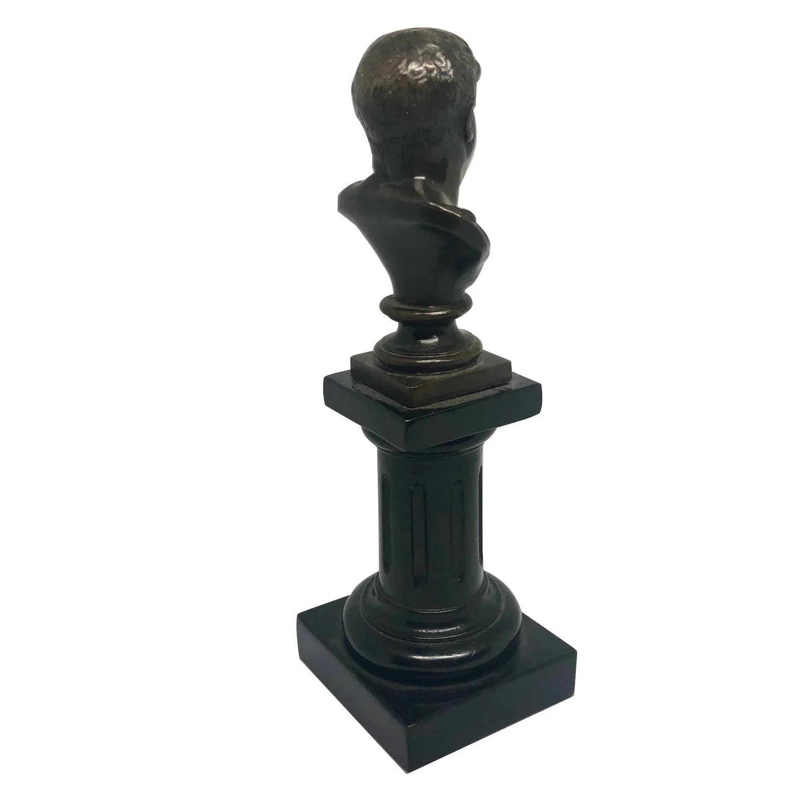 Late 19th Century Antique Grand Tour Roman Bronze Senator on a Pedestal - 2