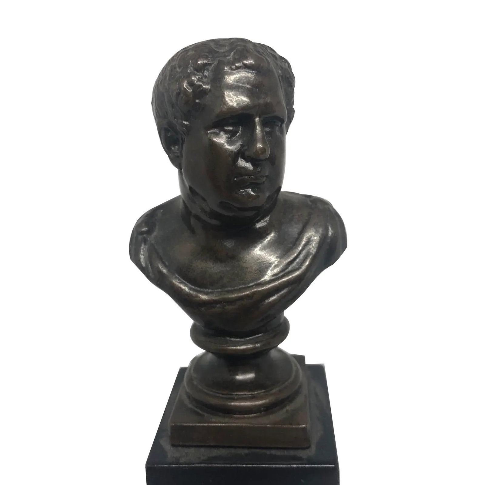 Late 19th Century Antique Grand Tour Roman Bronze Senator on a Pedestal - 3