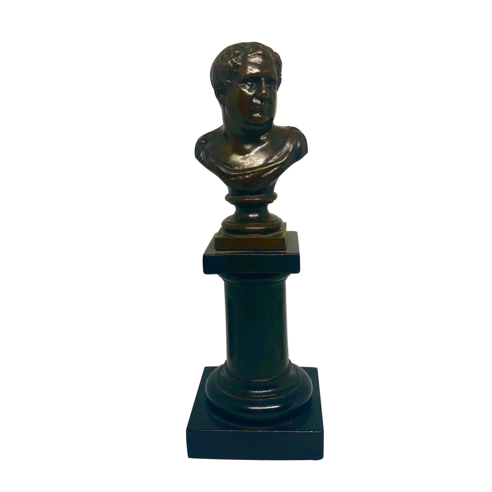 Late 19th Century Antique Grand Tour Roman Bronze Senator on a Pedestal - 4