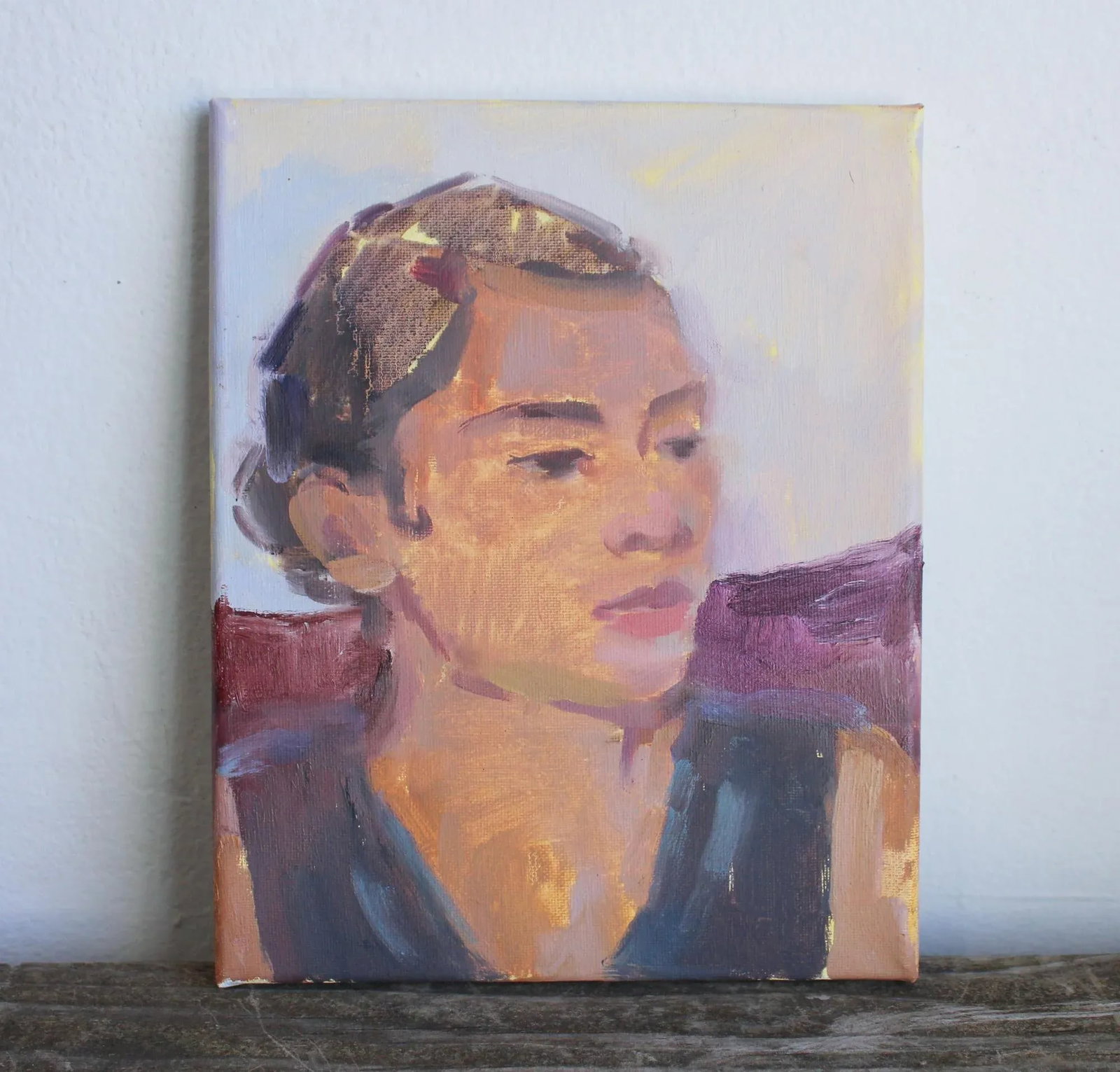 Female Portrait Painting "Flapper Girl" by Michelle Farro - 3