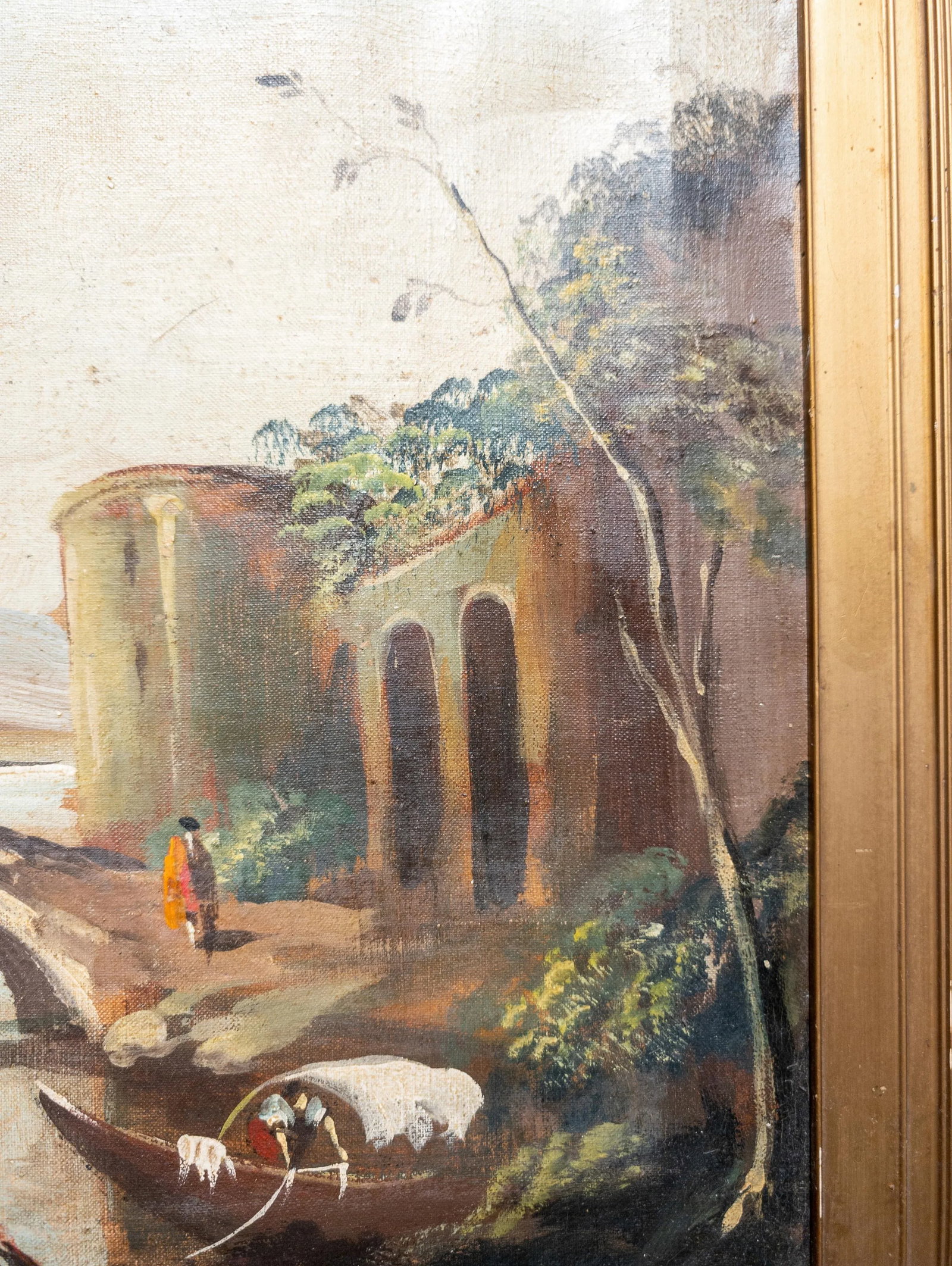 20th Century Italian Grand Tour Landscape Oil Painting on Canvas - 10