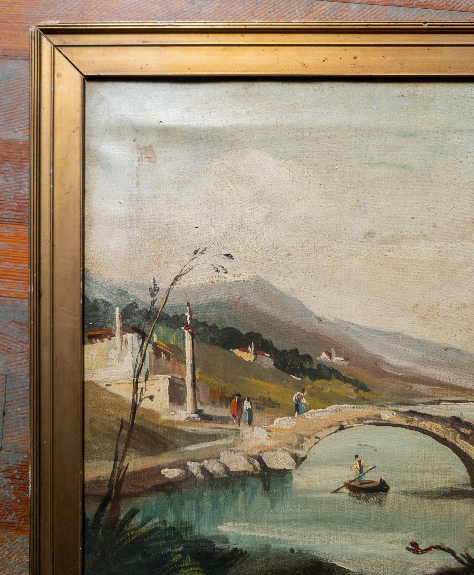 20th Century Italian Grand Tour Landscape Oil Painting on Canvas - 3