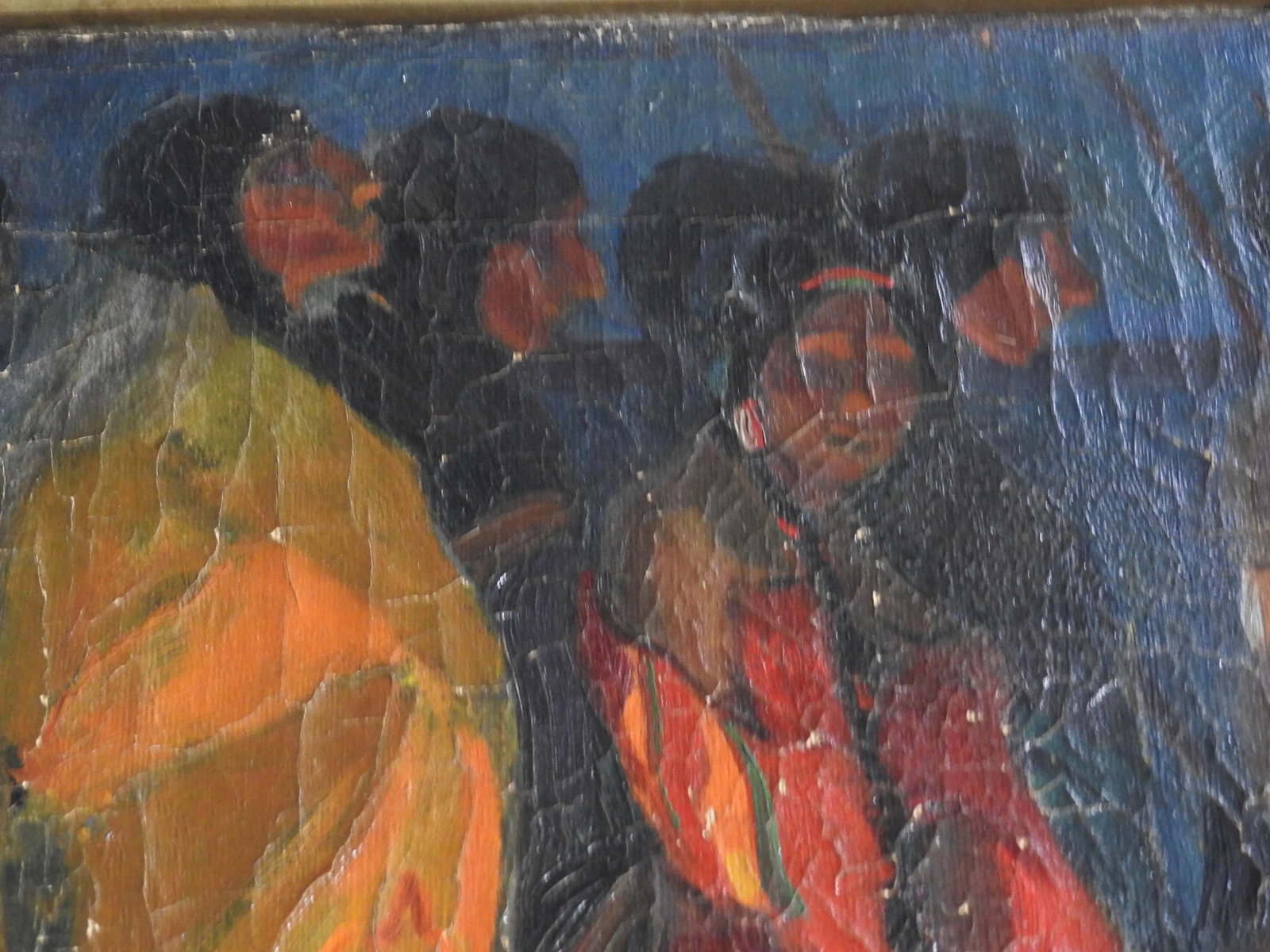 Robert Whitmore "Indian Procession" Oil Painting Early 20th Century - 11
