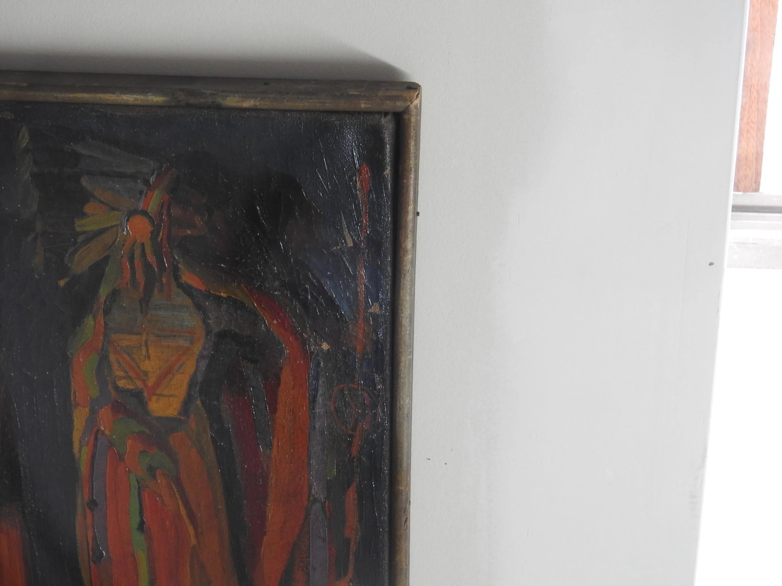 Robert Whitmore "Indian Procession" Oil Painting Early 20th Century - 5