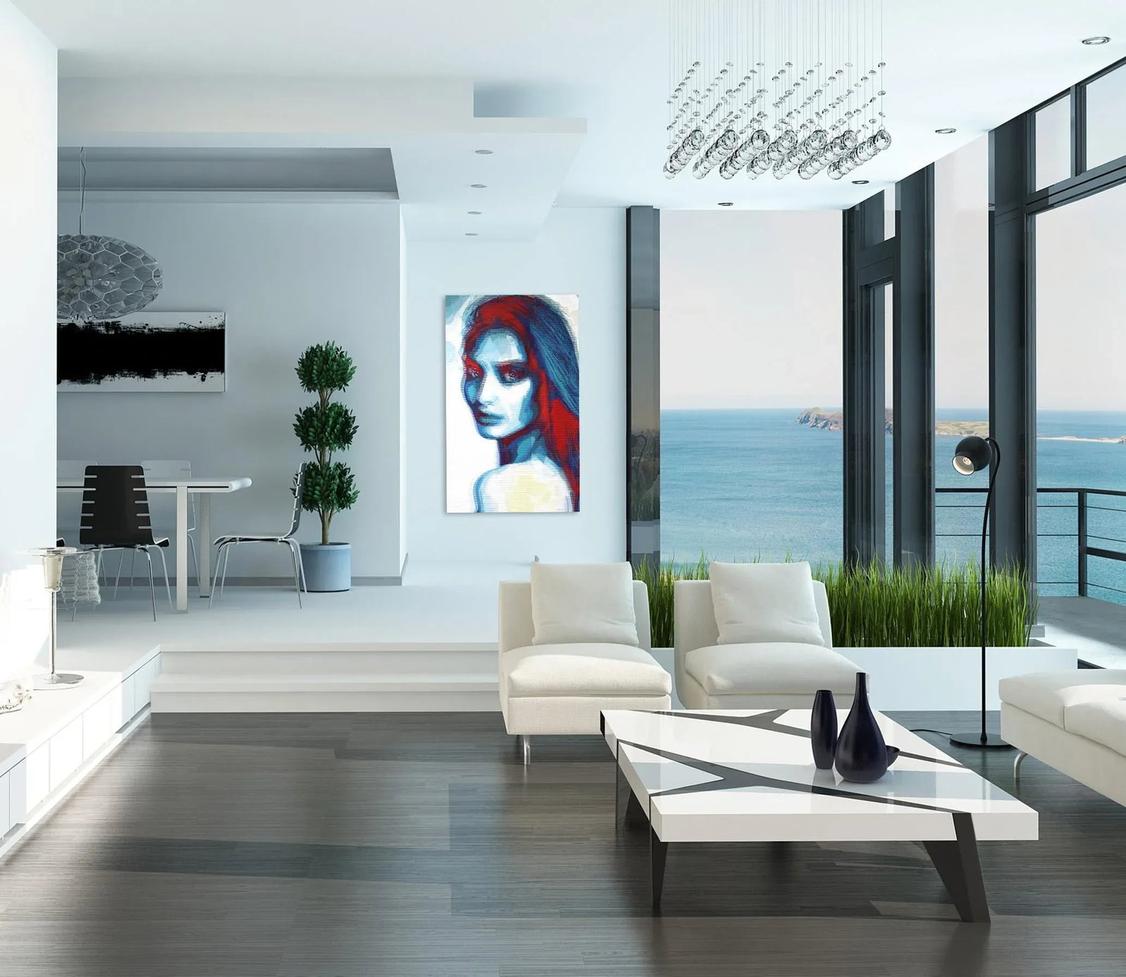 Large Textural Figurative Original Painting by Alea Pinar Du Pre "Mila" Pop Art on Canvas - 11