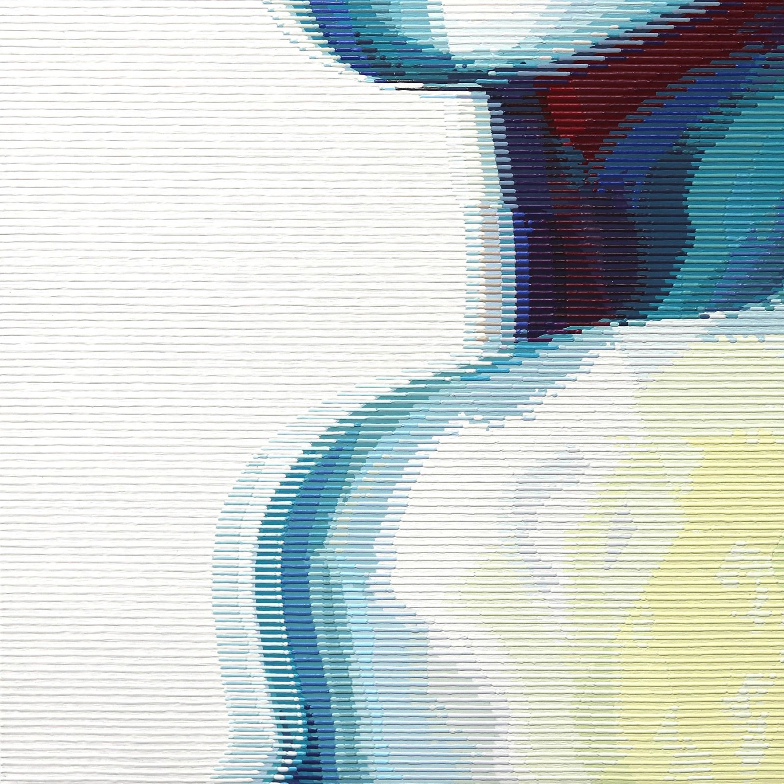 Large Textural Figurative Original Painting by Alea Pinar Du Pre "Mila" Pop Art on Canvas - 4