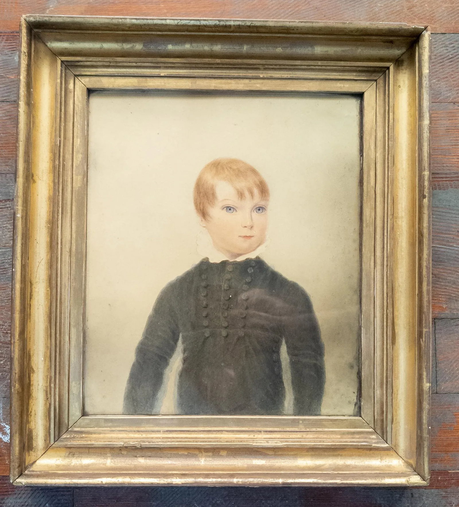 19th Century English Fine Watercolor Portrait of a Young Boy - 2