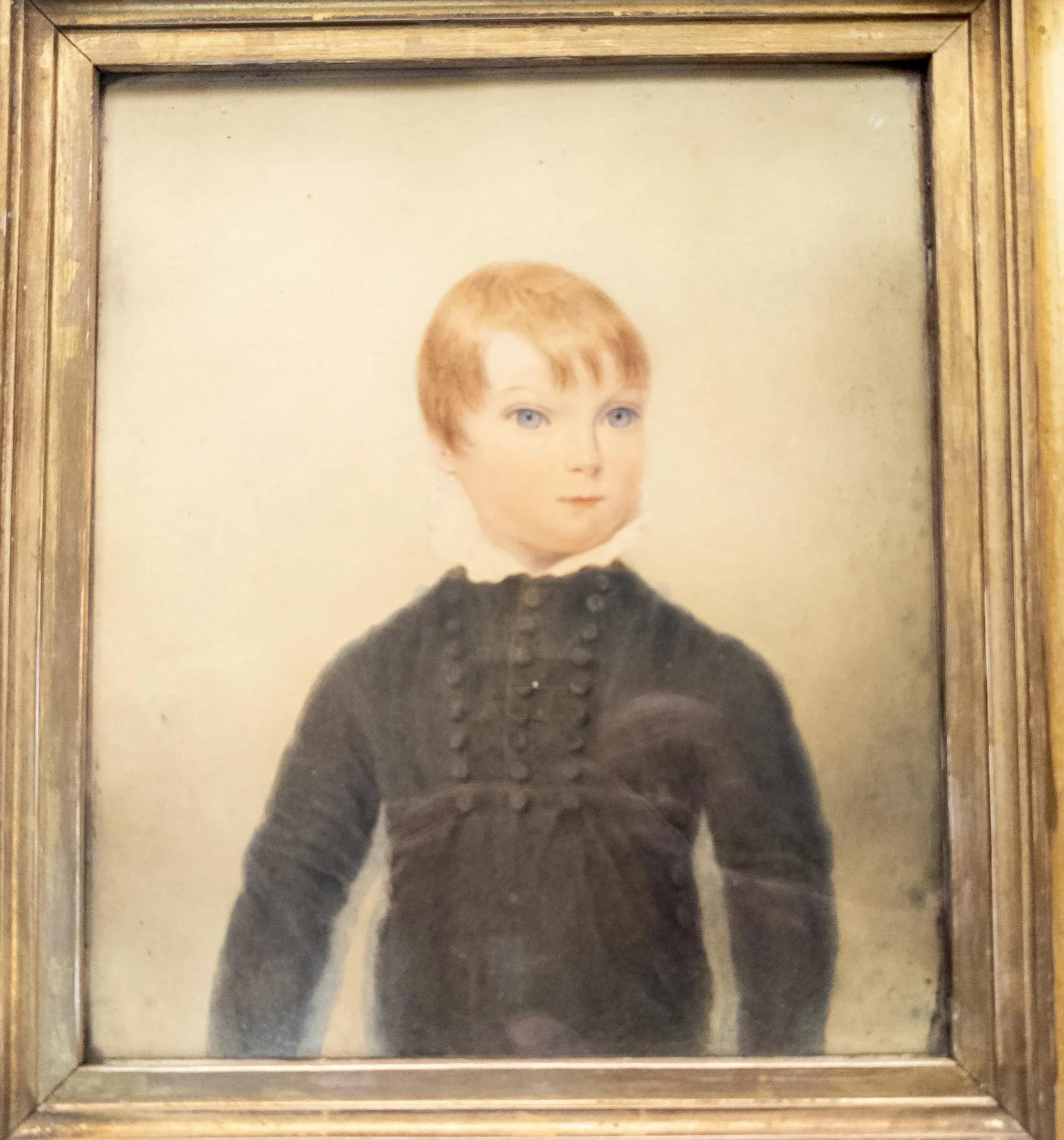 19th Century English Fine Watercolor Portrait of a Young Boy - 3