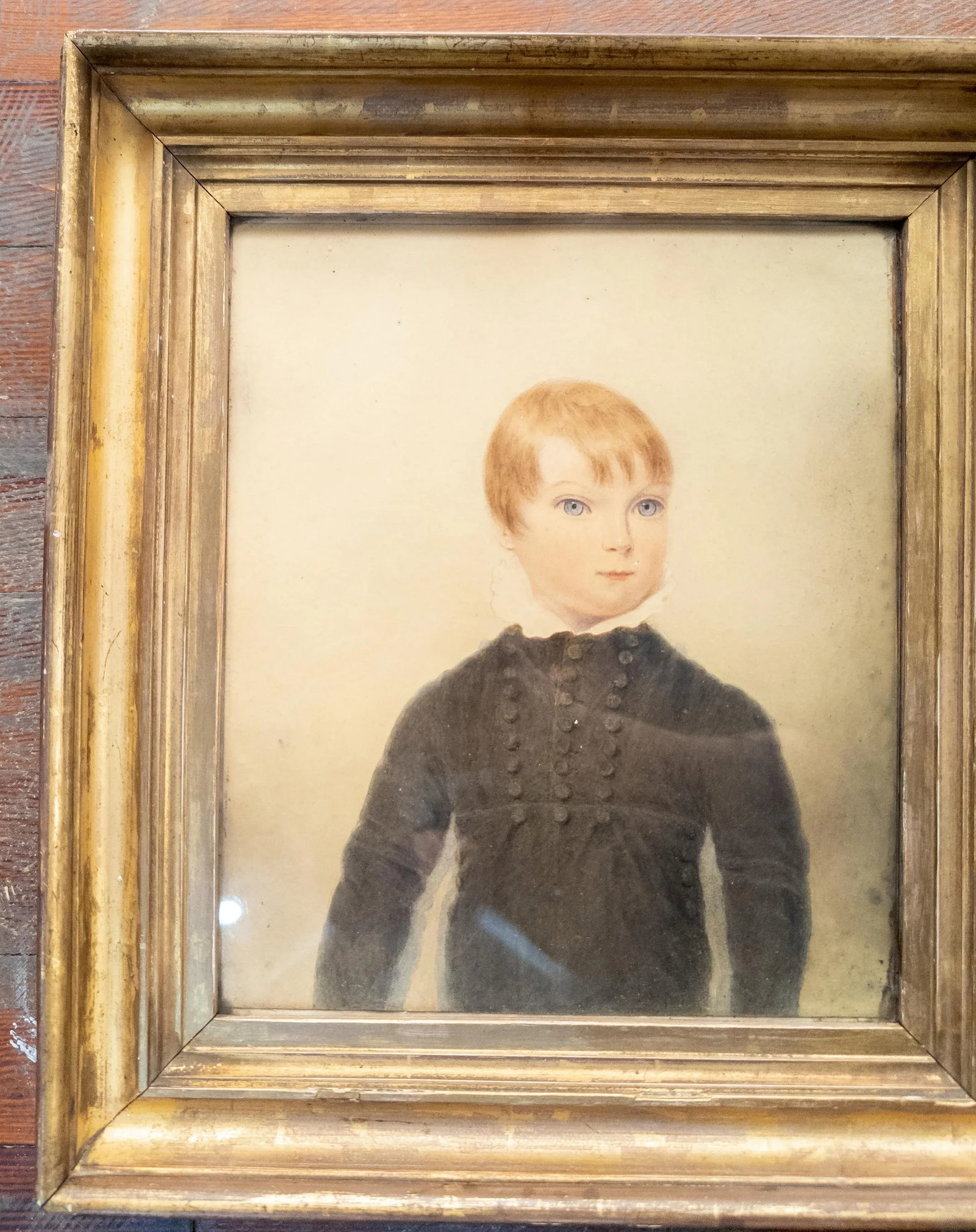 19th Century English Fine Watercolor Portrait of a Young Boy - 4