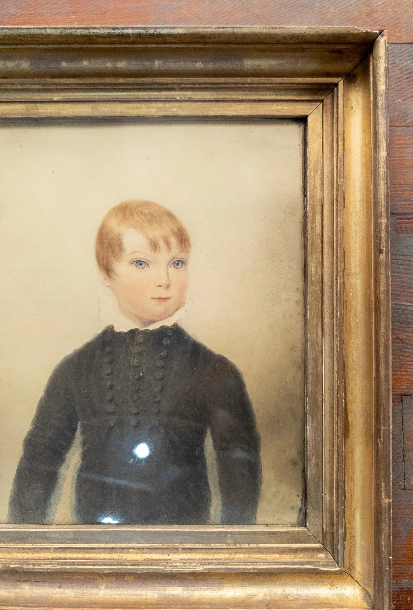19th Century English Fine Watercolor Portrait of a Young Boy - 5