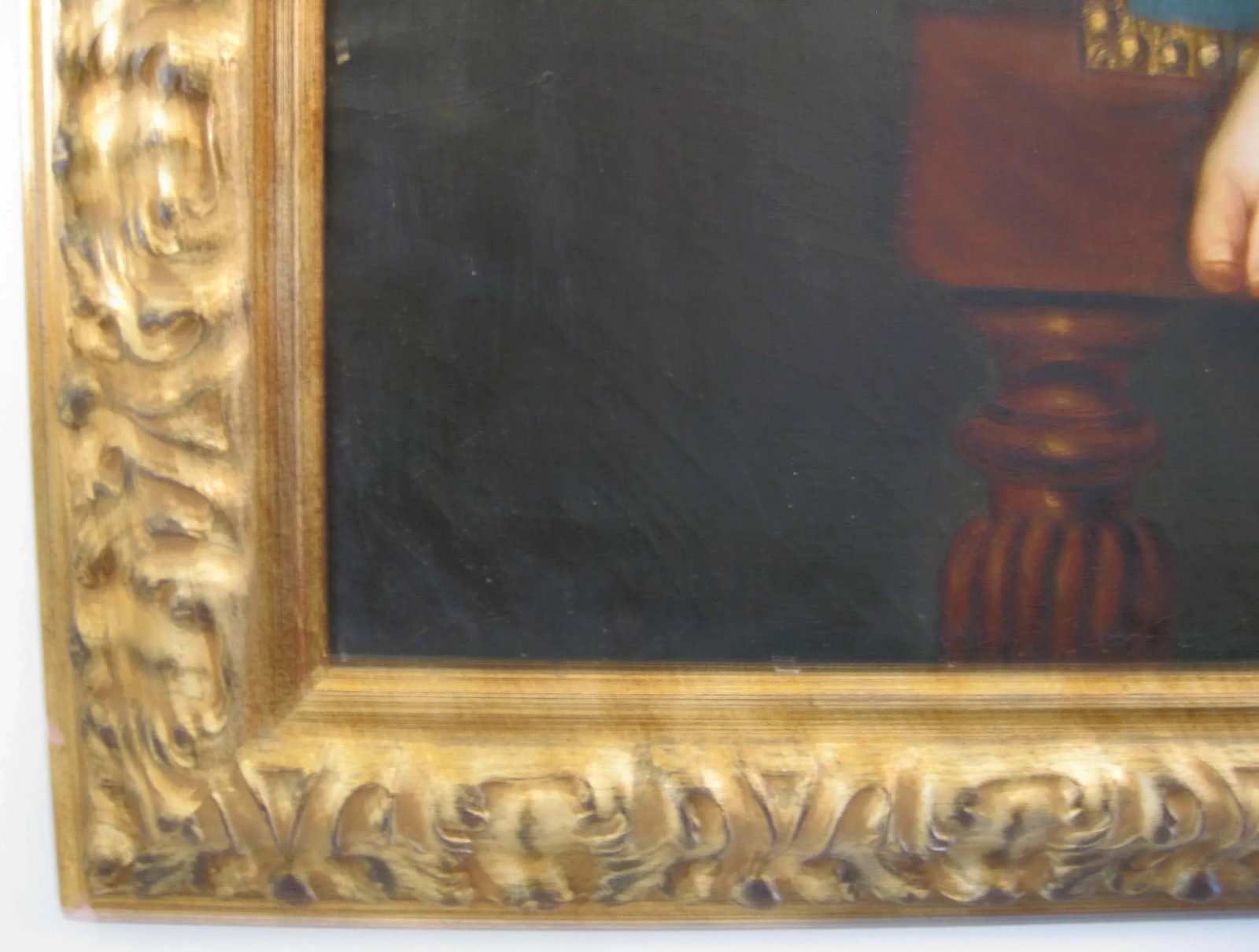 Antique Portrait of Young Girl With Daisies Painting - 4