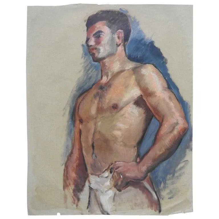 Robert Whitmore Oil Painting Titled Male Portrait - 8