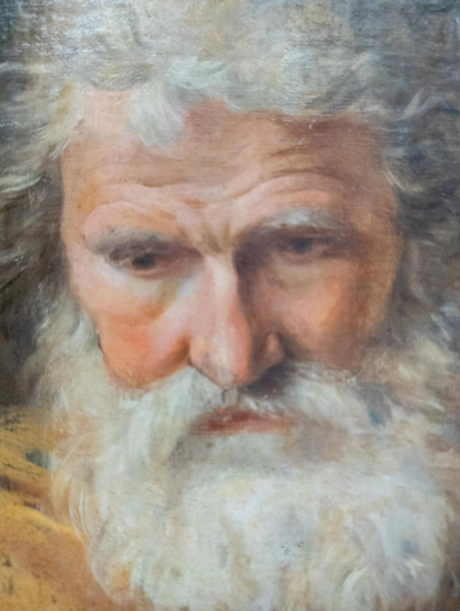 18th Century Italian Old Master Portrait Painting of an Old Man With Beard - 8