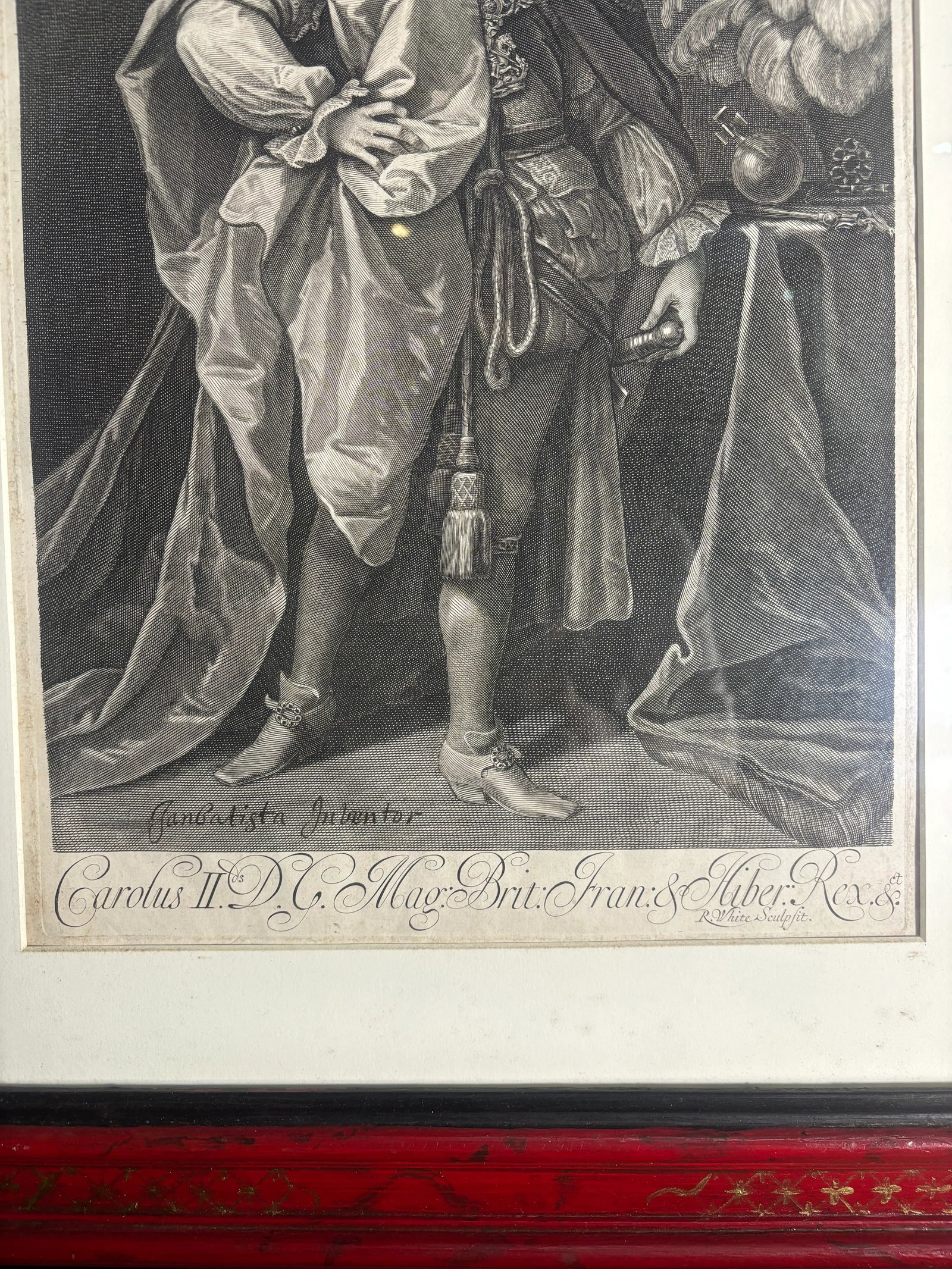 17th Century King Charles II of England Framed Picture - 3