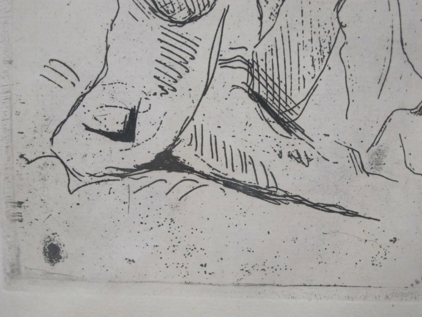 Paul Cezanne French Portrait of Guillaumin With Hanging Man Original Etching - 3