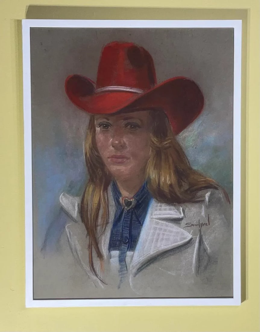 Portrait of a Woman in Red Hat - 2