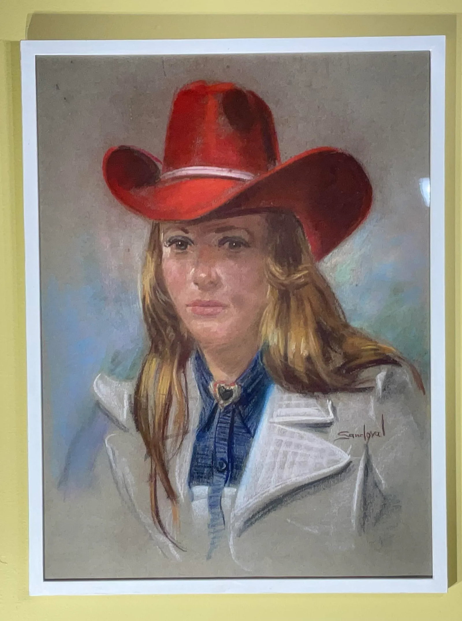 Portrait of a Woman in Red Hat - 4