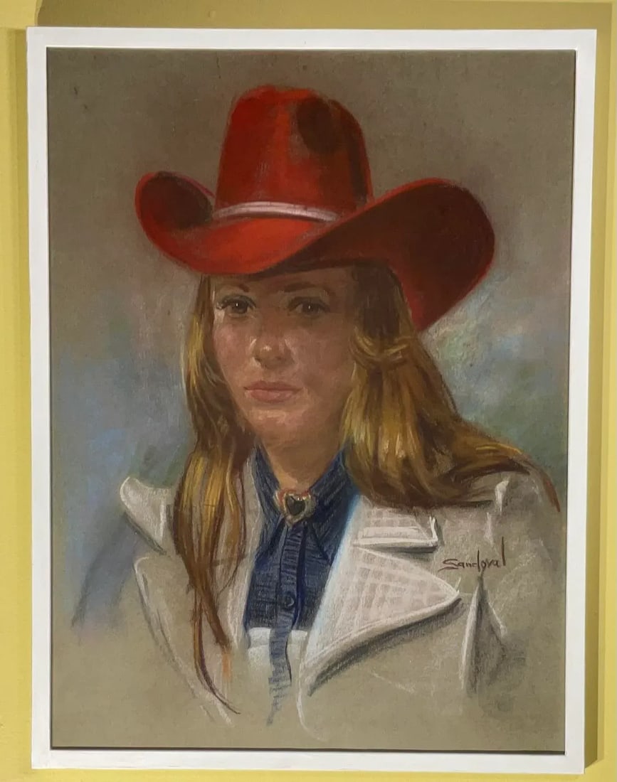 Portrait of a Woman in Red Hat - 5