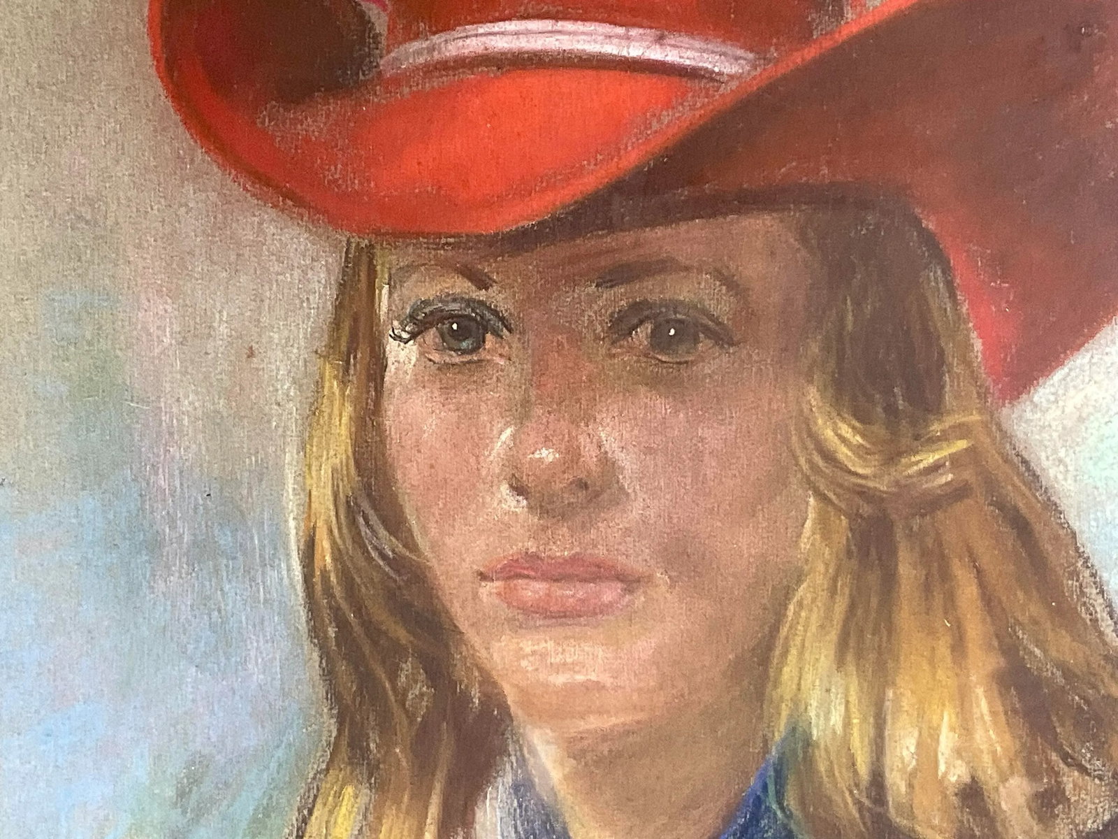 Portrait of a Woman in Red Hat - 6