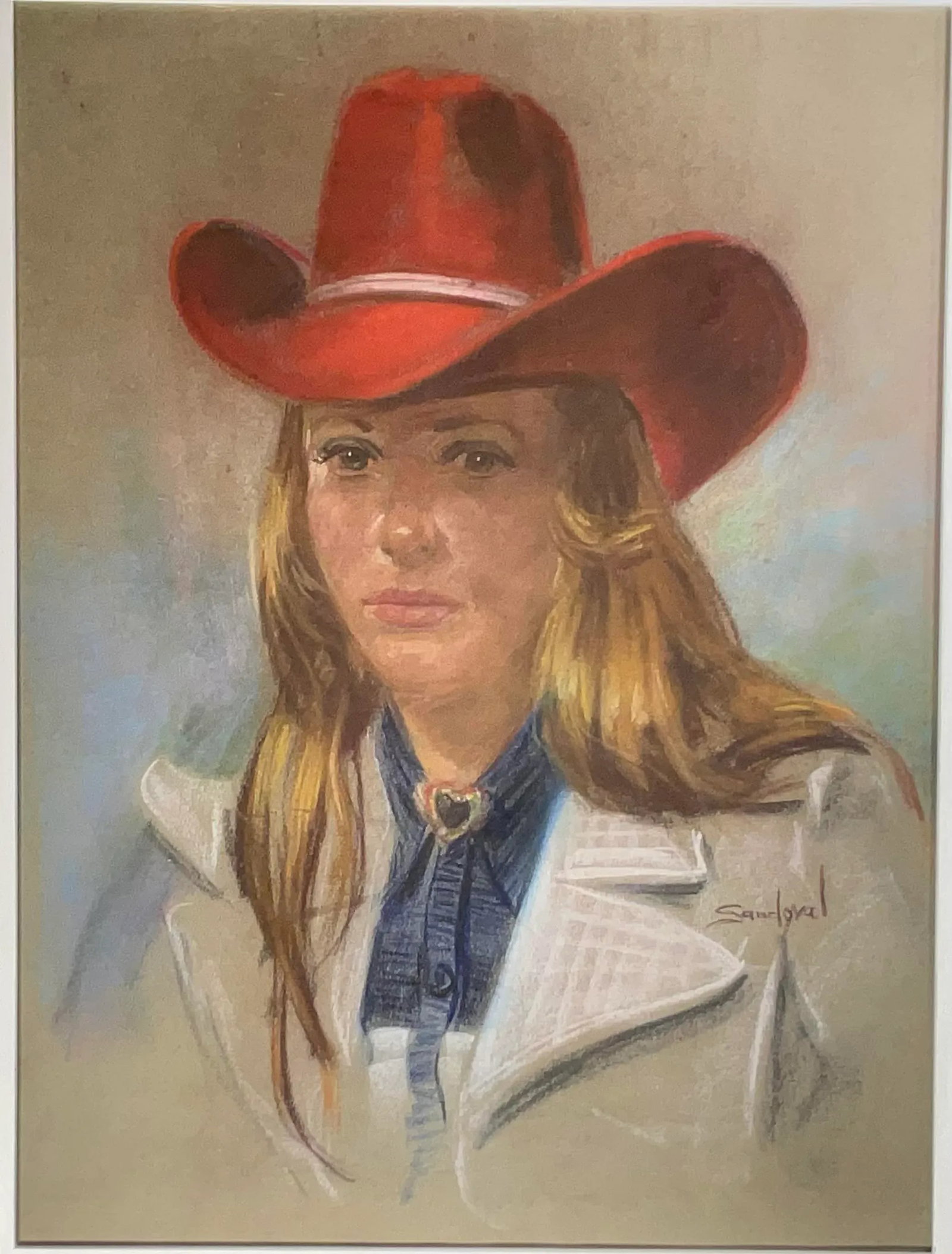 Portrait of a Woman in Red Hat - 9