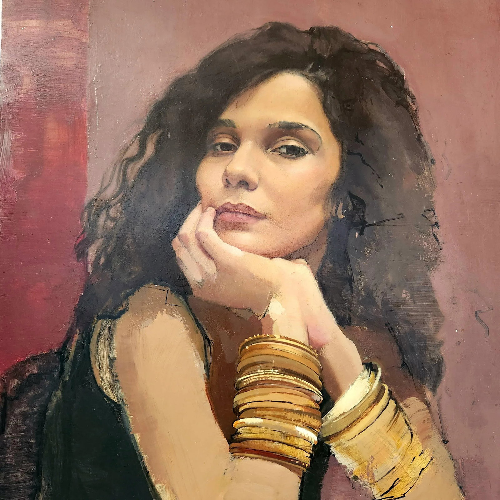 Portrait of a Woman, Oil Painting on Panel - 3