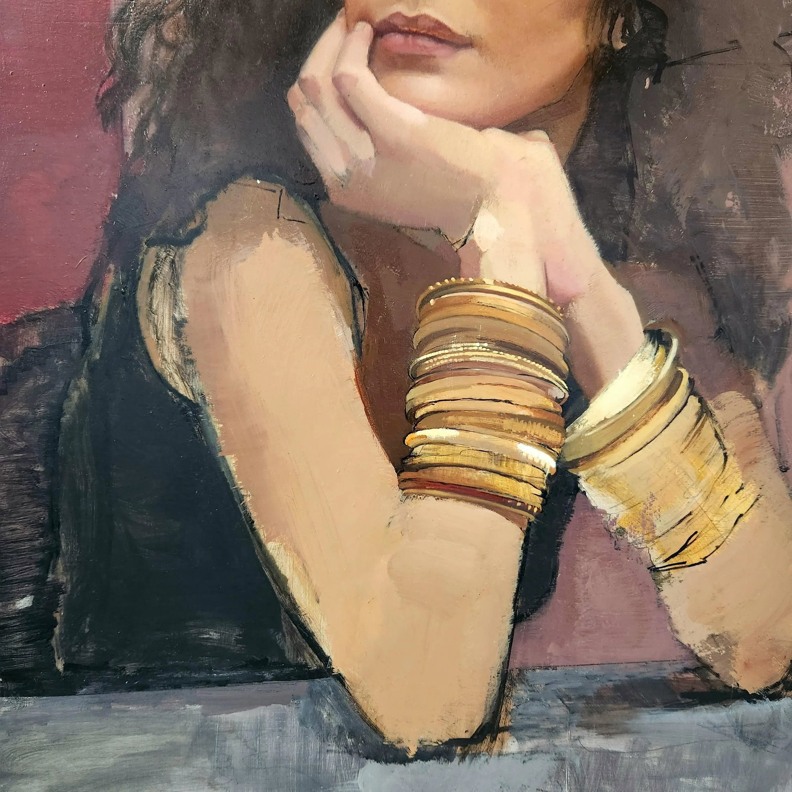Portrait of a Woman, Oil Painting on Panel - 4