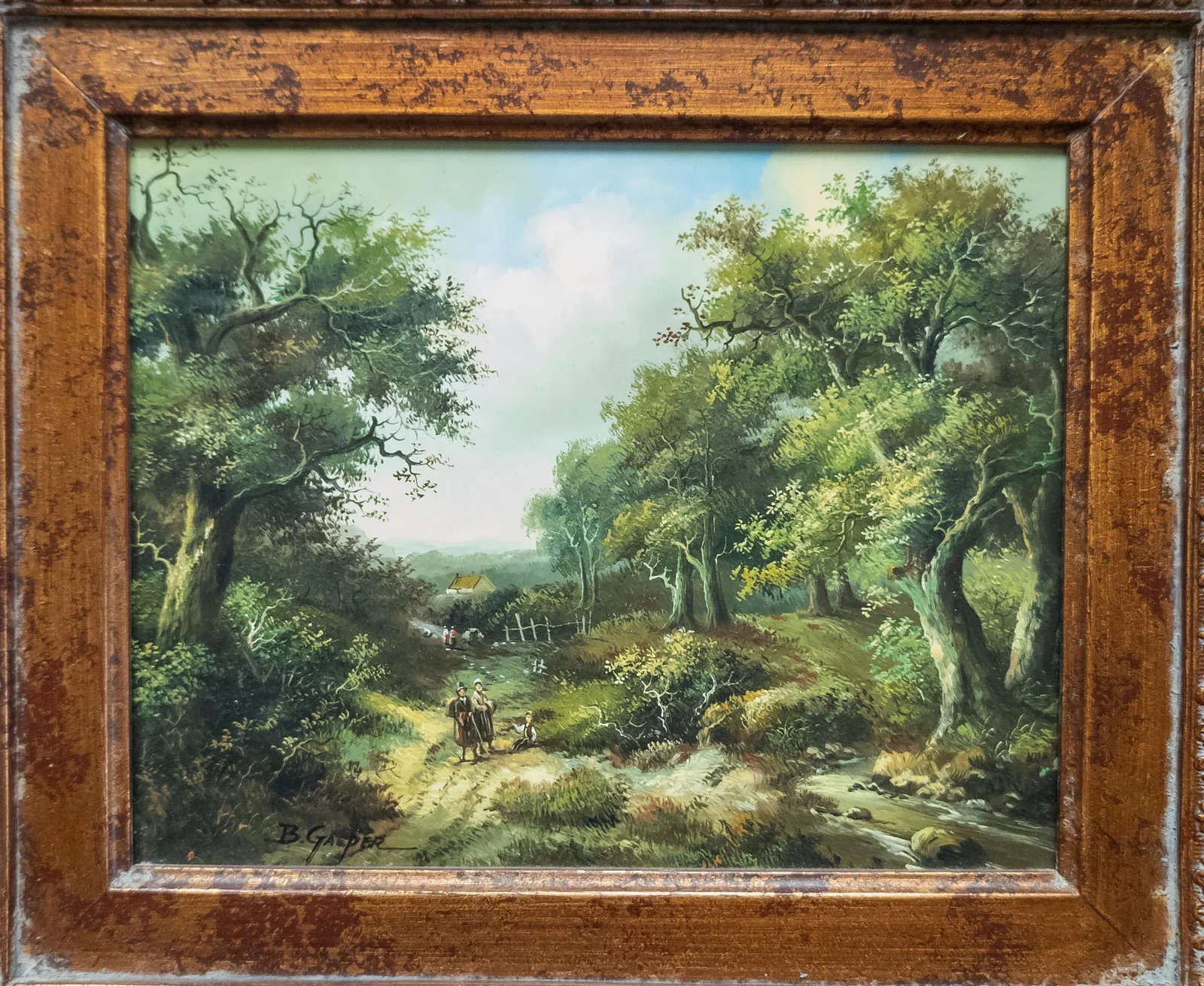 Late 20th Century Landscape Painting in Modern Frame - 4