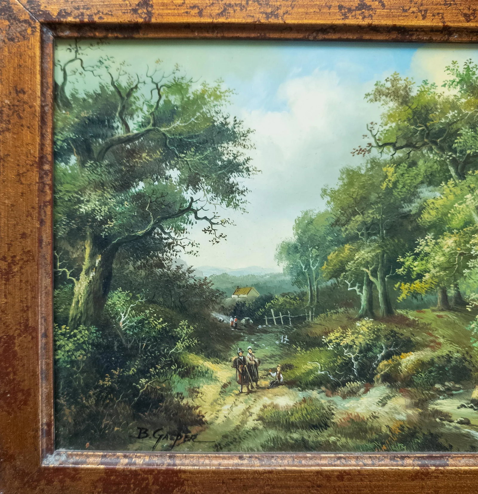 Late 20th Century Landscape Painting in Modern Frame - 5