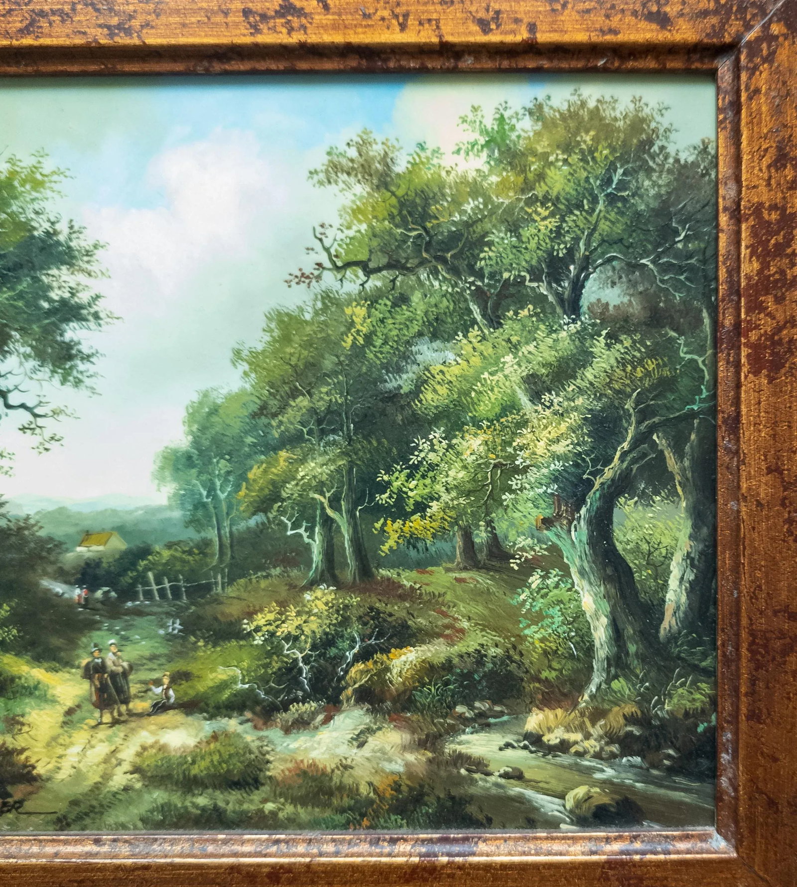 Late 20th Century Landscape Painting in Modern Frame - 6