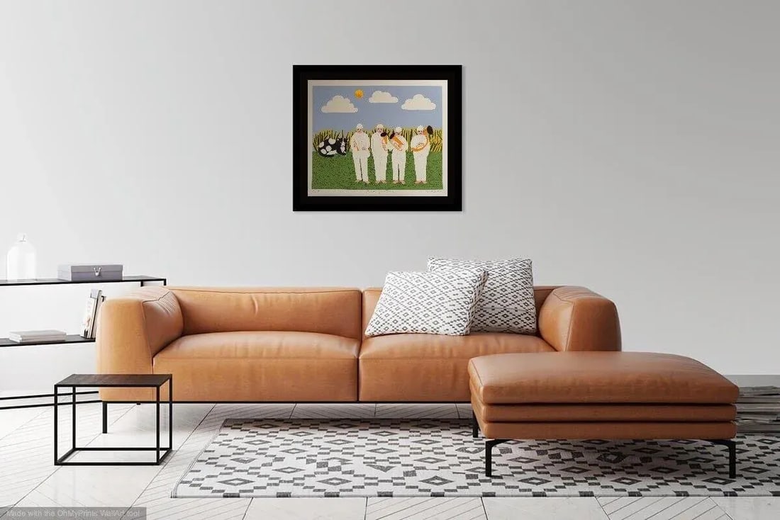 1980s Mark Sabin Members of the Band Hand Signed & Numbered Art - 2