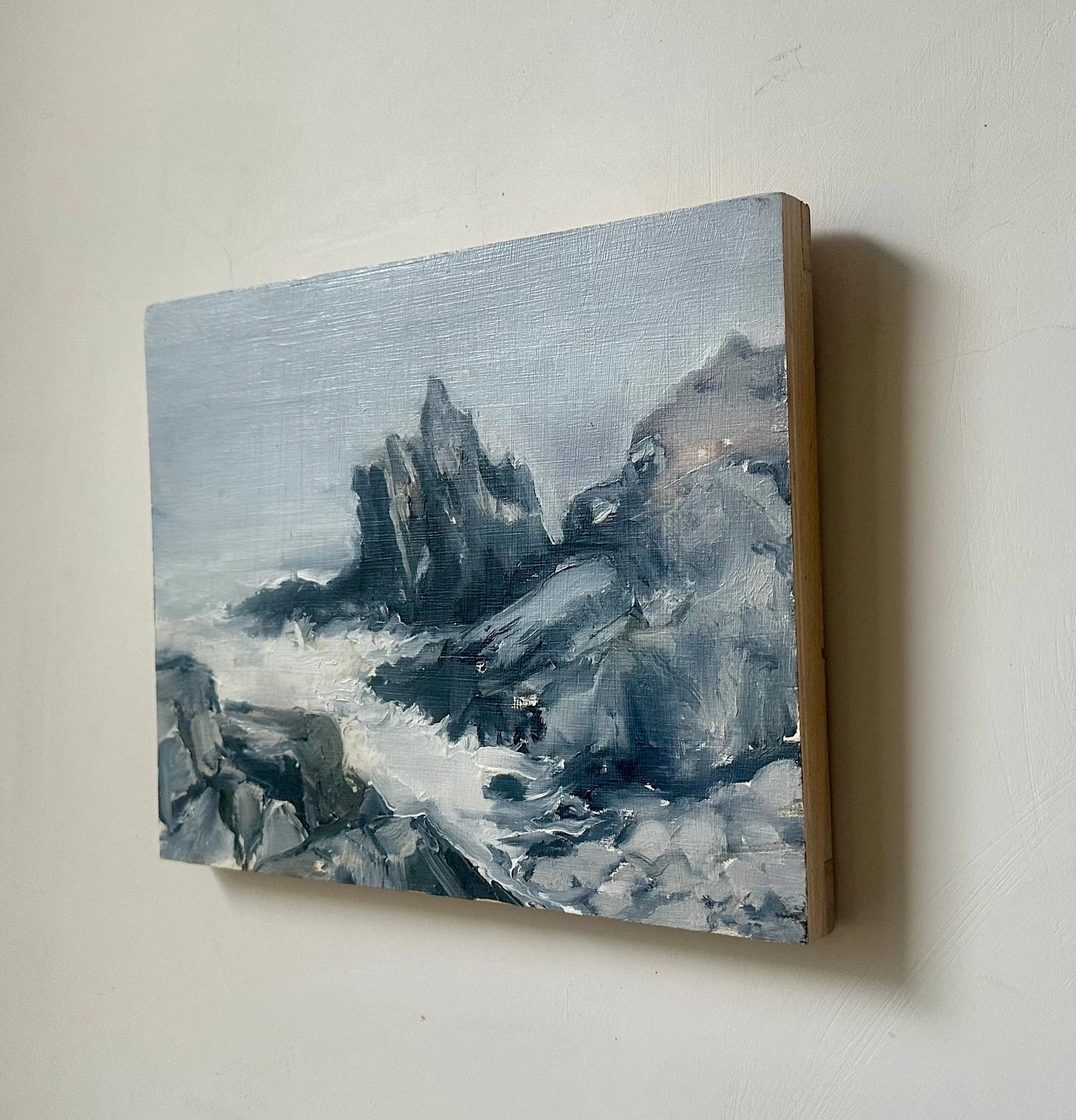 Coastline Seascape Painting Signed 2013 American Art - 4