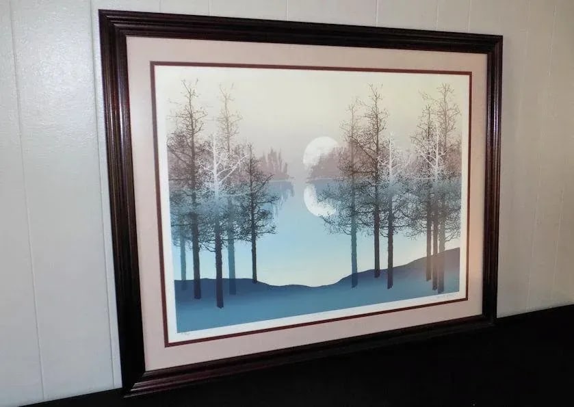 James Hagen 'Silver Oaks' Signed #'D Serigraph Framed Print - 2