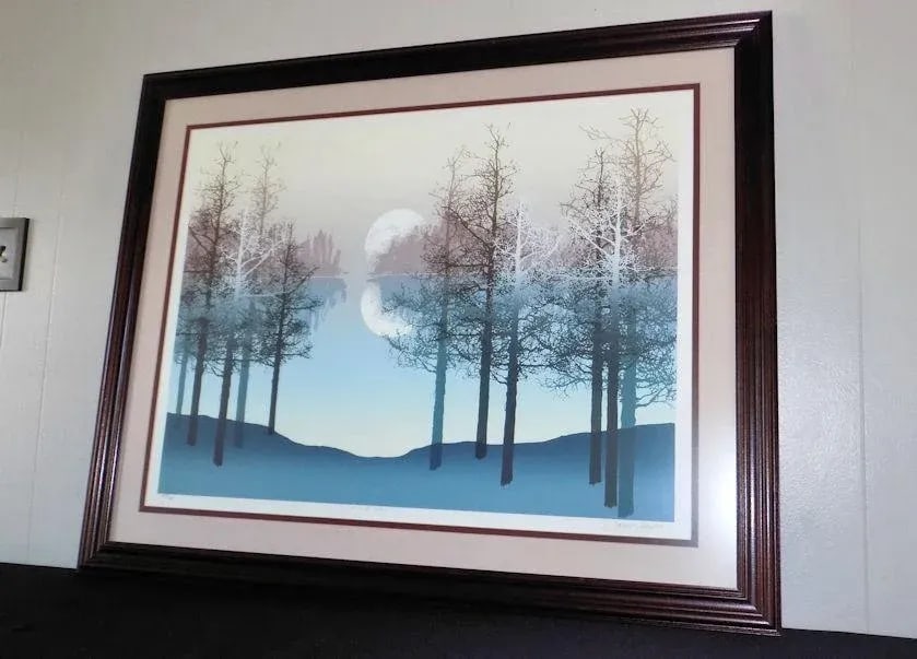 James Hagen 'Silver Oaks' Signed #'D Serigraph Framed Print - 3