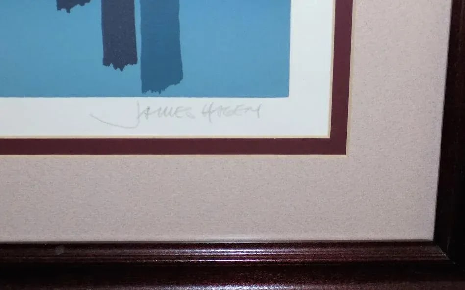 James Hagen 'Silver Oaks' Signed #'D Serigraph Framed Print - 6