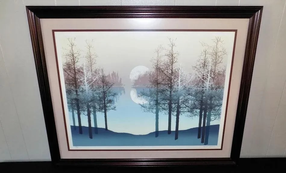 James Hagen 'Silver Oaks' Signed #'D Serigraph Framed Print - 8