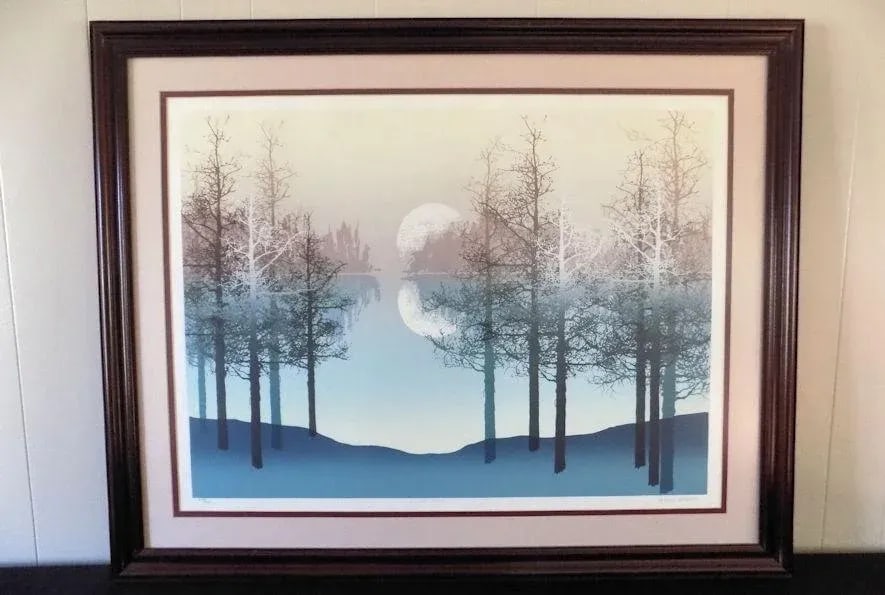 James Hagen 'Silver Oaks' Signed #'D Serigraph Framed Print - 9