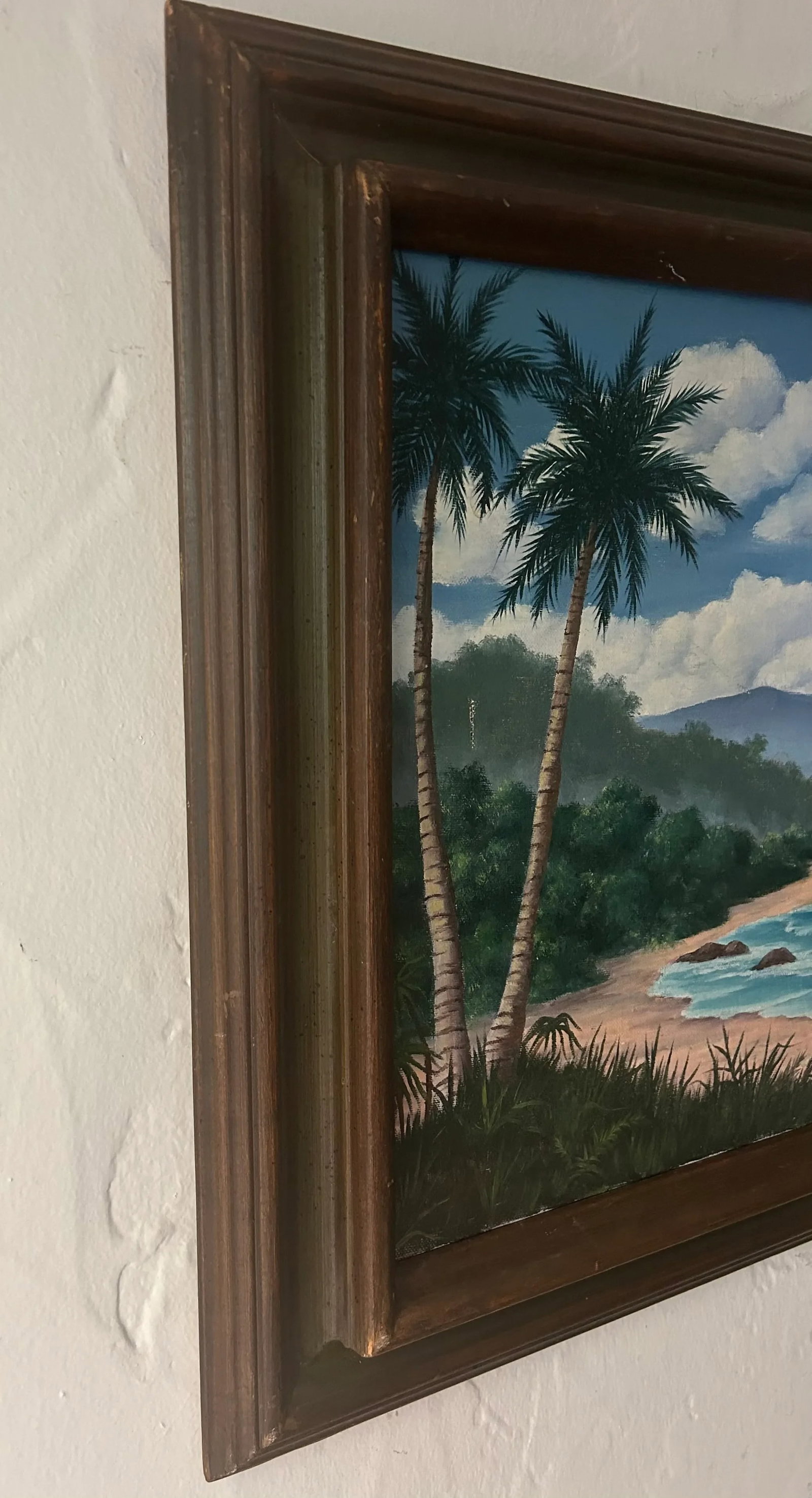 1981 Original Oil on Canvas La Isla Bonita, SIgned by Artist - 2