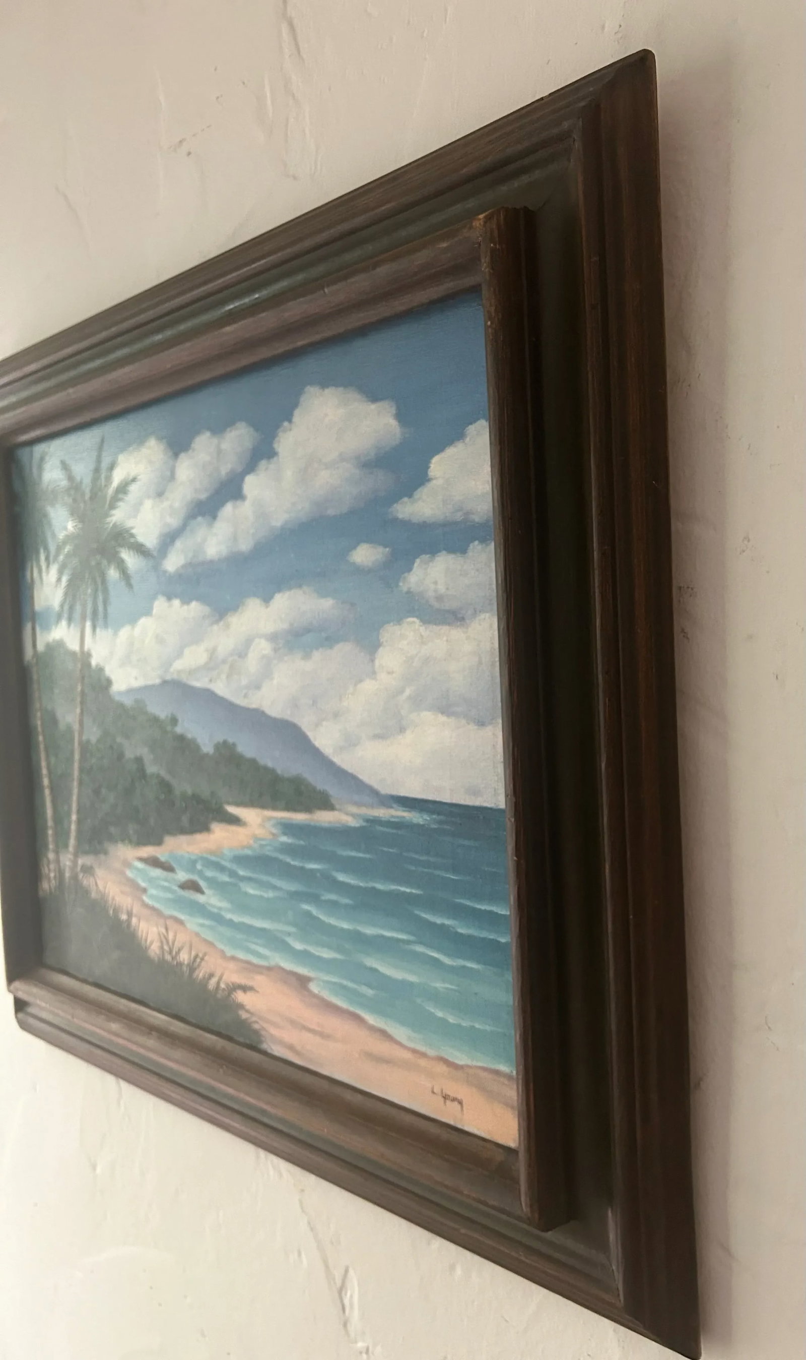 1981 Original Oil on Canvas La Isla Bonita, SIgned by Artist - 3