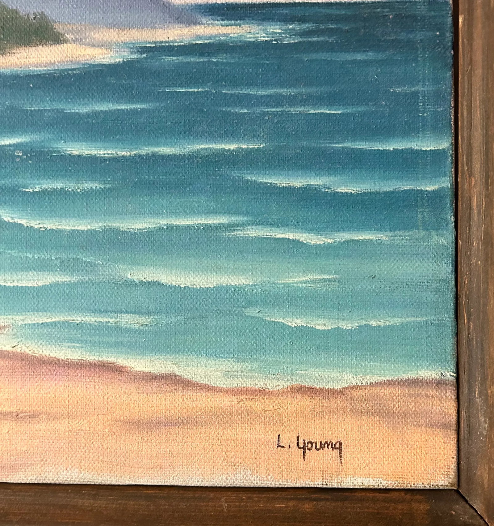 1981 Original Oil on Canvas La Isla Bonita, SIgned by Artist - 4