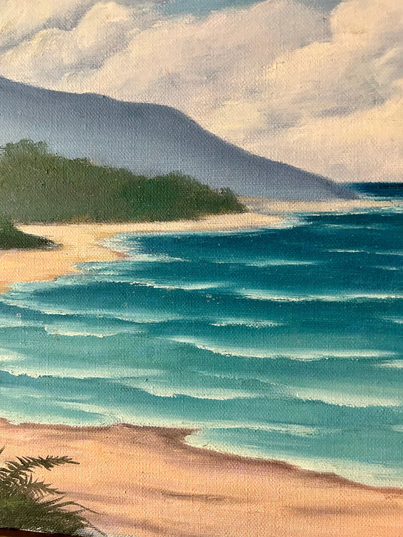1981 Original Oil on Canvas La Isla Bonita, SIgned by Artist - 8