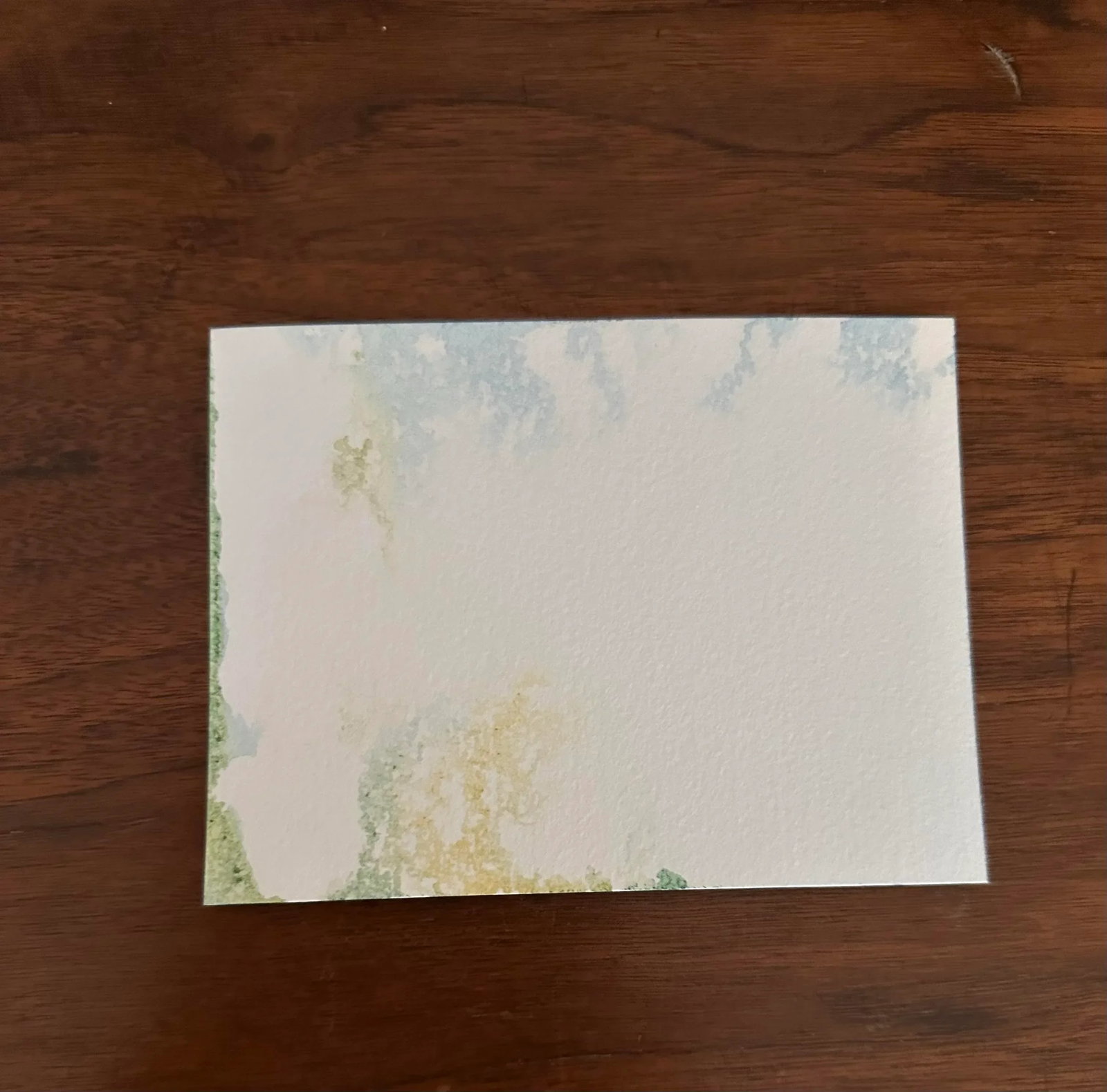 Signed Original Watercolor Landscape "Tropical" - 3