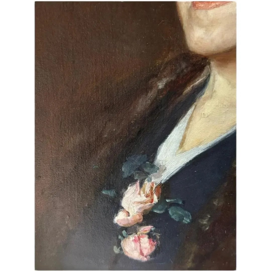 Vintage Duncan McGregor Whyte Portrait of a Lady Oil on Canvas Painting - 5