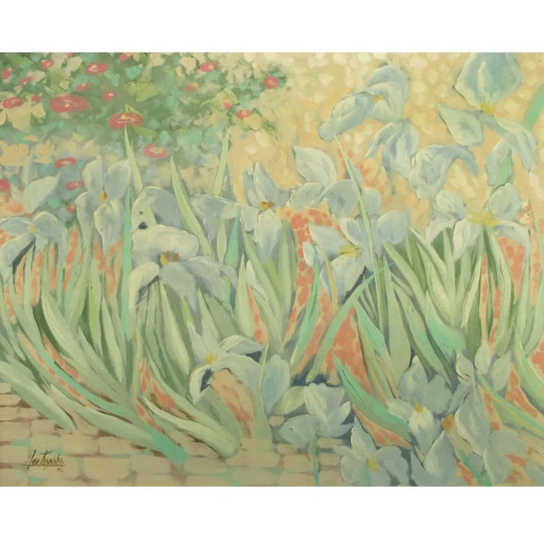 Lee Reynolds 60" X 48" Impressionist Garden Oil on Canvas - 10