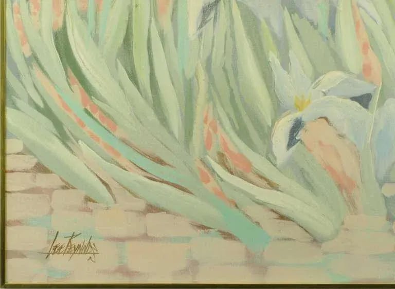 Lee Reynolds 60" X 48" Impressionist Garden Oil on Canvas - 8