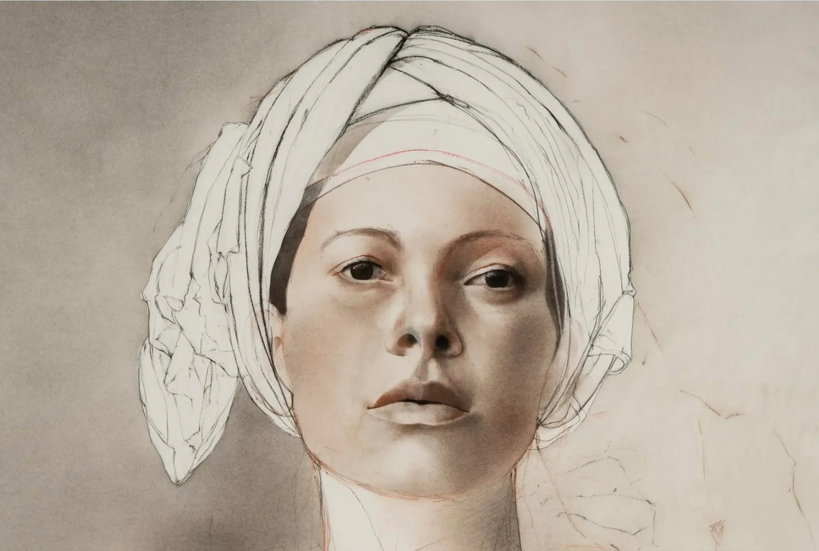 Contemporary Figurative Artist Stephen Namara 'Anna' Original Work on Paper - 3