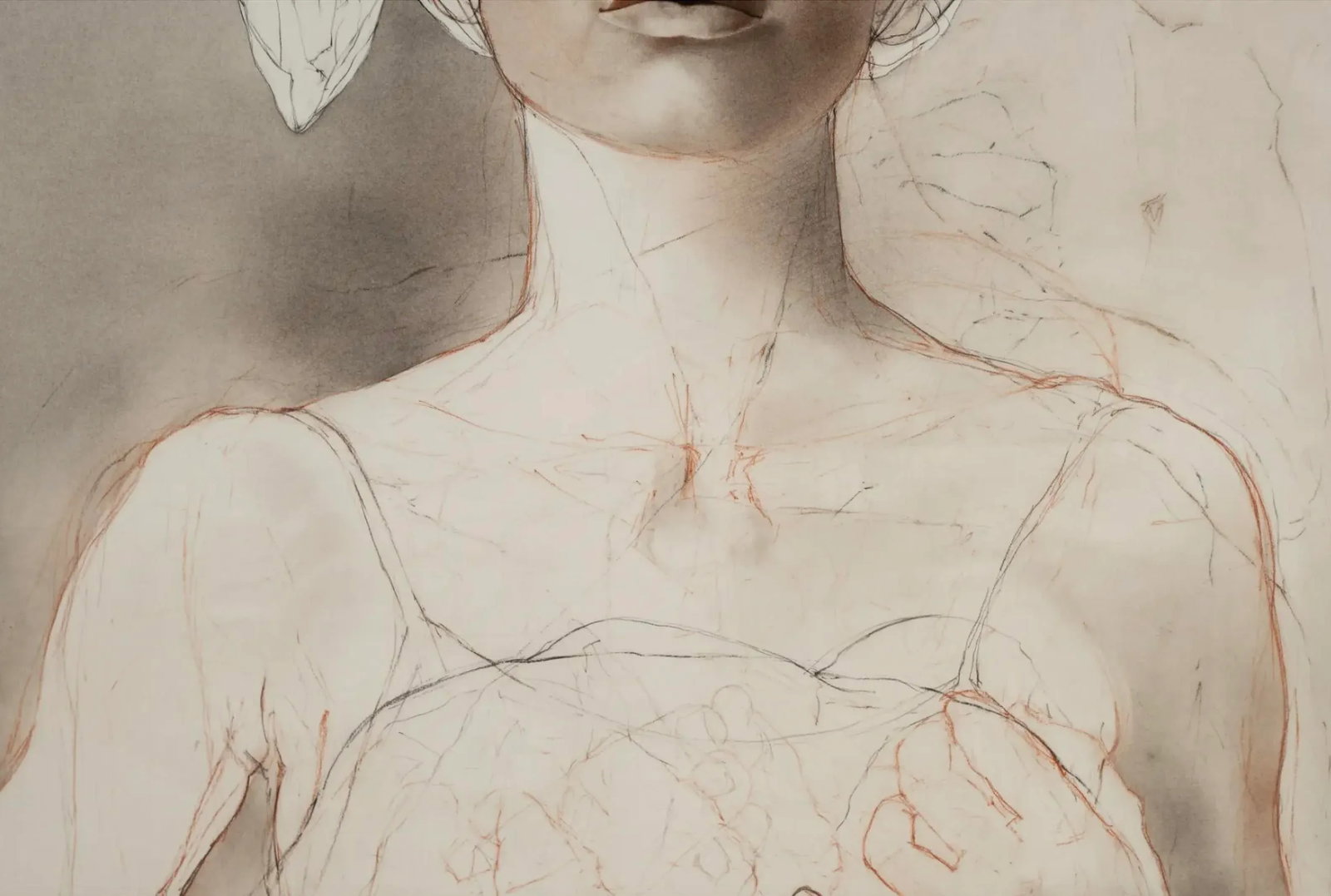 Contemporary Figurative Artist Stephen Namara 'Anna' Original Work on Paper - 5