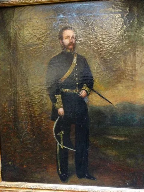 Alexander Melville Portrait of a Mexican Officer C 1865 - 2