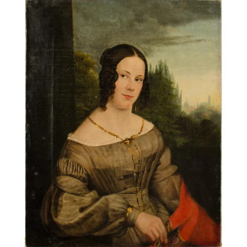 A Mid-Nineteenth Century Portrait of a Distinguished Woman. - 2