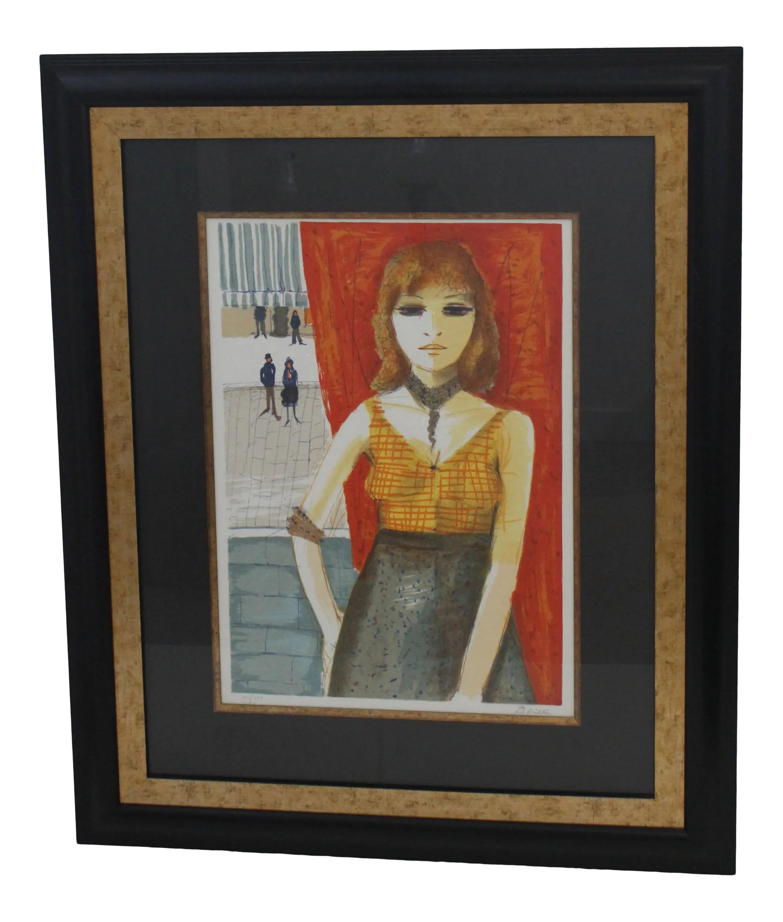 "Jeune Fille of Paris" Charles Levier French Lithograph (1 of 12)